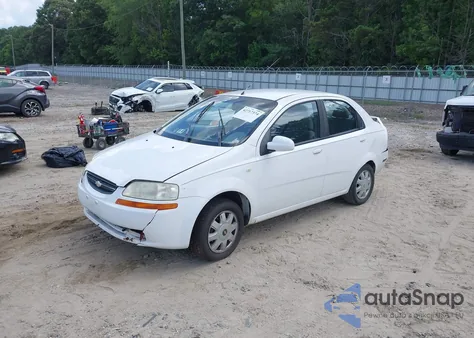 2005 Chevrolet Aveo Ls из США, поврежденный, VIN KL1TD52695B367871